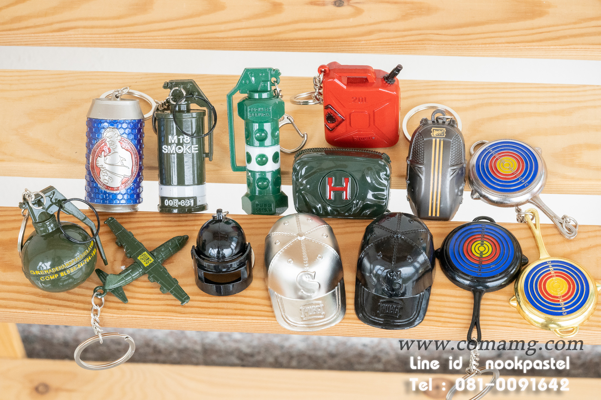 พวงกุญแจPUBG พวงกุญแจเท่ โลหะ