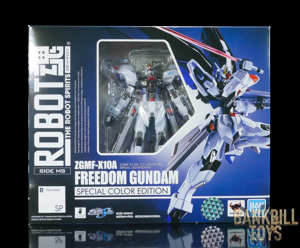 กันดั้ม Bandai Spirits Tmall Flagship Store Limited The Robot Spirits <SIDE MS> R-SP ZGMF-X10A Freedom Gundam [Special Color Edition]