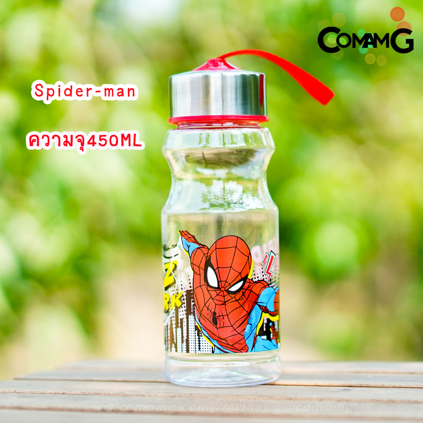 ขวดน้ำ กระติกน้ำเด็ก ขวดใส่น้ำหูหิ้ว 450-600ML ขวดใส่น้ำลายการ์ตูน ลิขสิทธิ์แท้ พร้อมส่ง