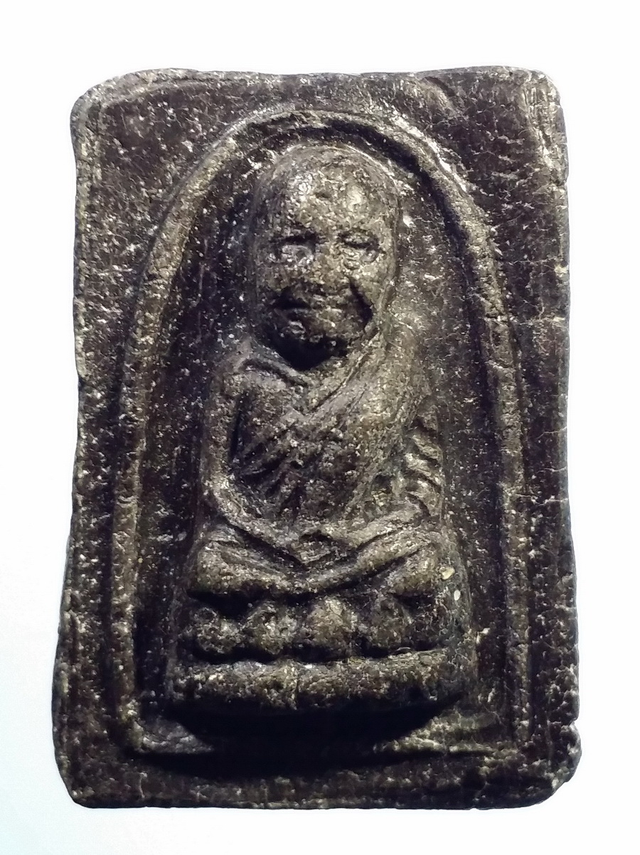 รหัสสินค้า หลวงปู่ทวด วัดต่างๆ 514 หลวงปู่ทวด พิมพ์กลักไม้ขีด เนื้อผงคลุกรัก ไม่ทราบที่