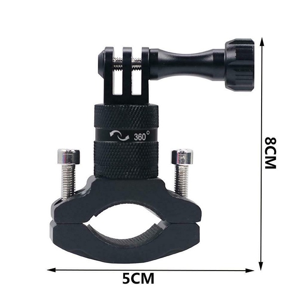 GoPro Bicycle Mount Bike Motorcycle Holder ขาจับแฮนด์อลูมิเนียม หัวหมุนได้ 360 องศา Free Wrech