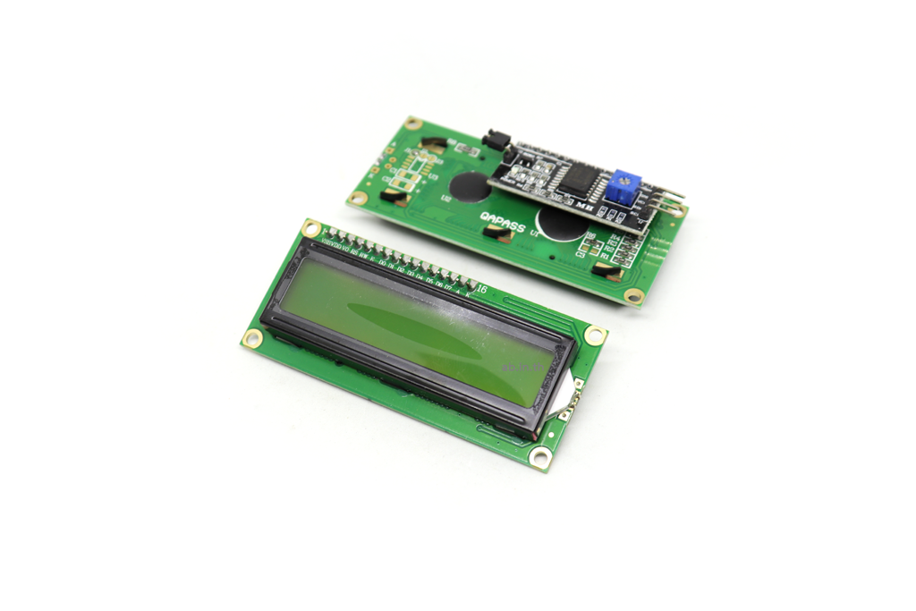 I2C/IIC 1602 LCD (Green Screen) with backlight of the LCD screen