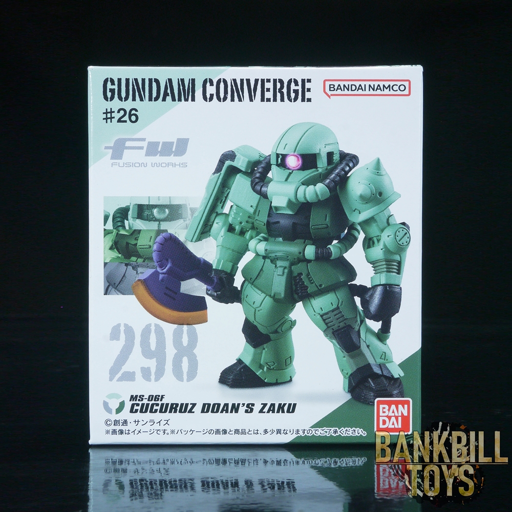 กันดั้ม Bandai Candy Toy FW Gundam Converge #26 No.298 MS-06F Cucuruz Doan's Zaku