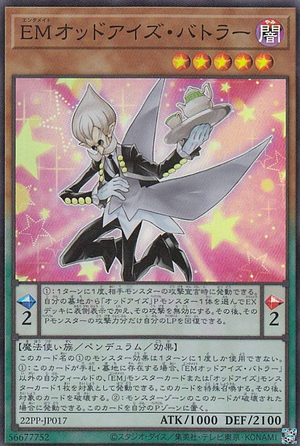 PP22-JP017 (SR) Performapal Odd-Eyes Butler