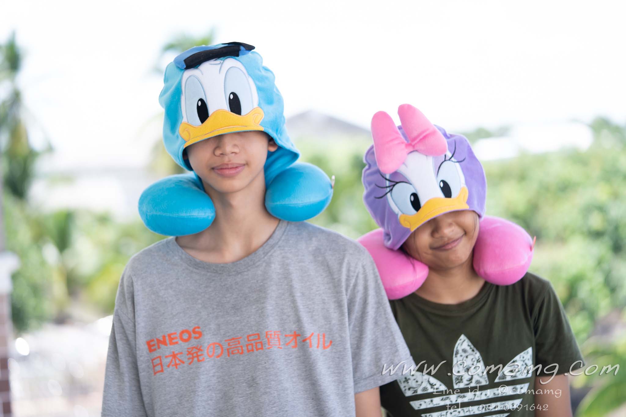 หมอนรองคอมีหมวก โดนัลด์ดั๊ก& เดซี่ดั๊ก (Donald Duck&Daisy)
