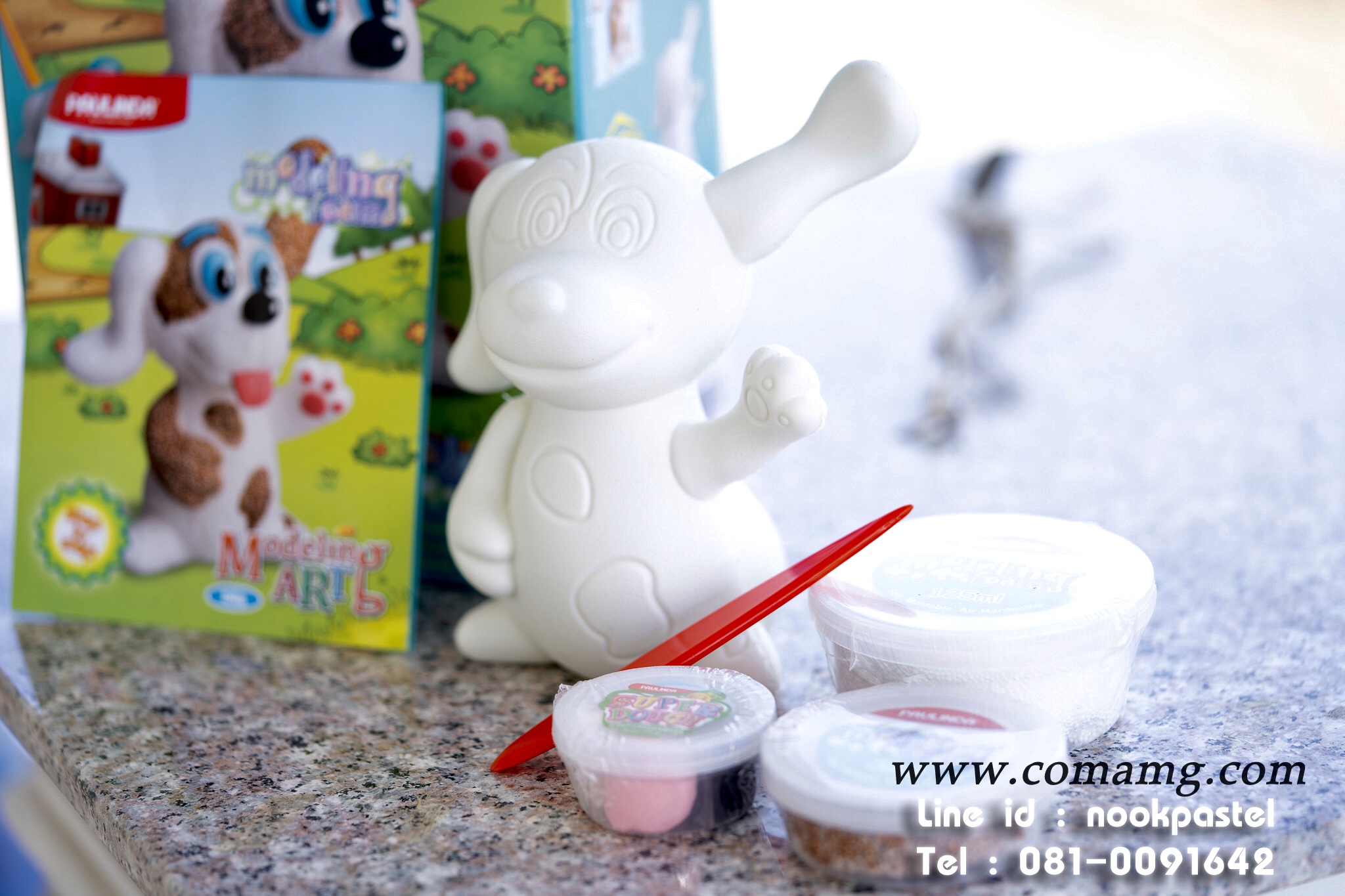 ของเล่นโฟมดินน้ำมัน Mid Series ลายDog and Cat Modeling Art modeling foam (PAVLINDA)