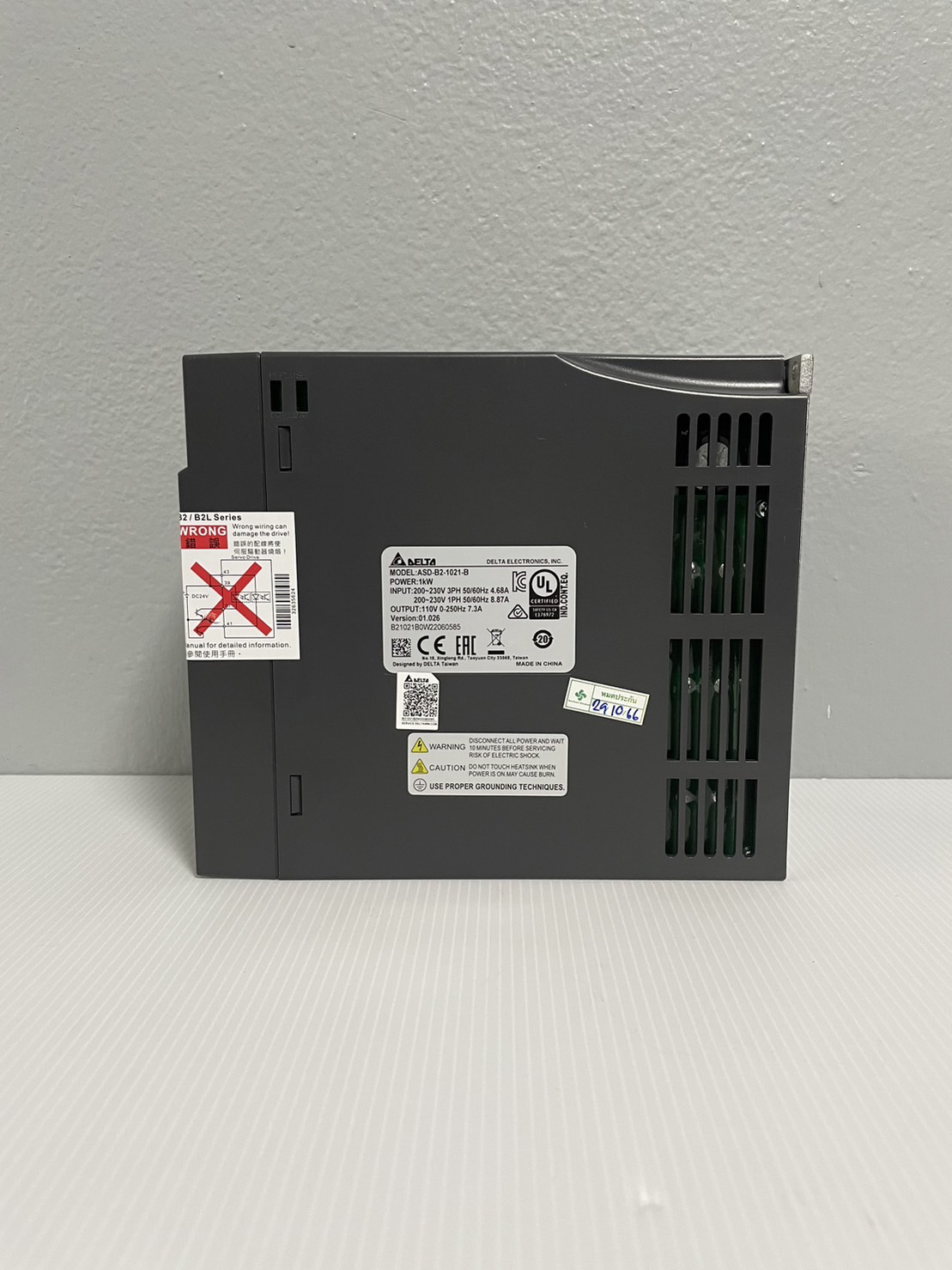 Delta AC Servo Drive ASD-B2-1021-B 1kw Input 220V 1-Phase