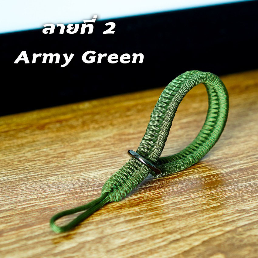 สายคล้องกล้อง คล้องมือ แบบเชือกถัก สายรัดข้อมือ