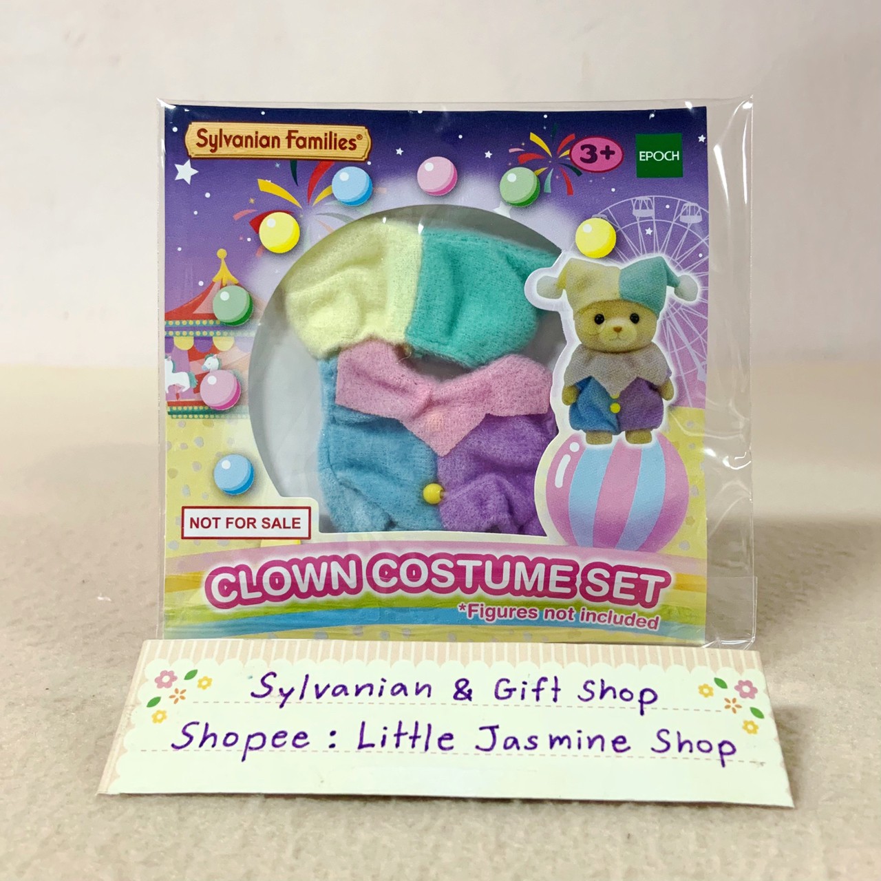 ⭐️ Limited ชุดเสื้อผ้าตุ๊กตาแบบพิเศษ ชุดแฟนซีตัวตลก พร้อมหมวก ซิลวาเนียน แฟมิลี่ Clown Costume Set : Sylvanian Families