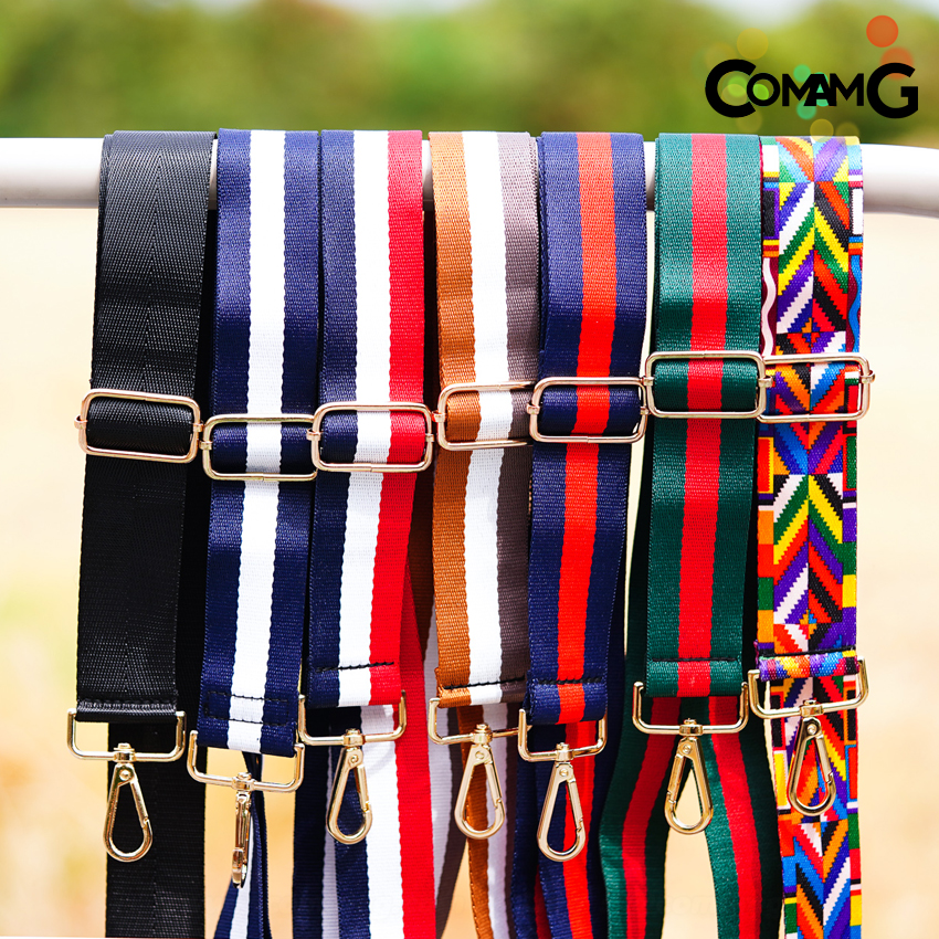 สายกระเป๋าผ้าไนล่อน สายเปลี่ยนกระเป๋าแฟชั่น สินค้าพร้อมจัดส่งค่ะ อะไหล่เงิน/อะไหล่ทอง