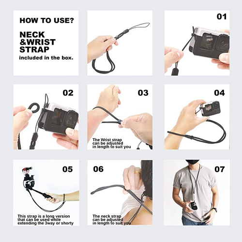 GoPro 11 / 10 / 9 Case 6 in 1 เคสกล้องโกโปร สไตล์เรโทร สำหรับ ถ่าย Vlog หรือท่องเที่ยว สีเงิน