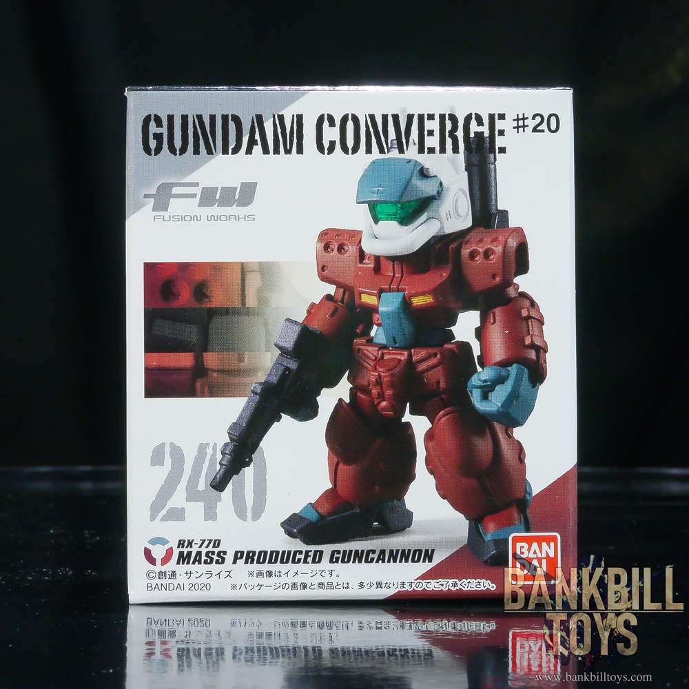 กันดั้ม Bandai Candy Toy FW Gundam Converge #20 No.240 RX-77D Guncannon Mass Production Type