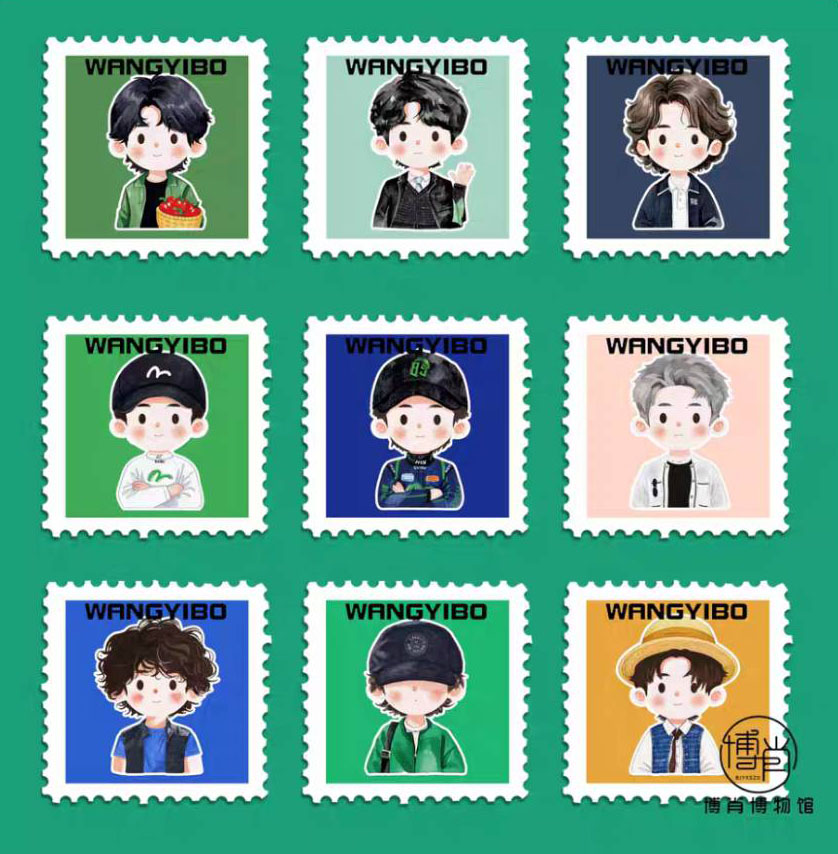 แสตมป์สติ๊กเกอร์ หวังอี้ป๋อ WangYibo