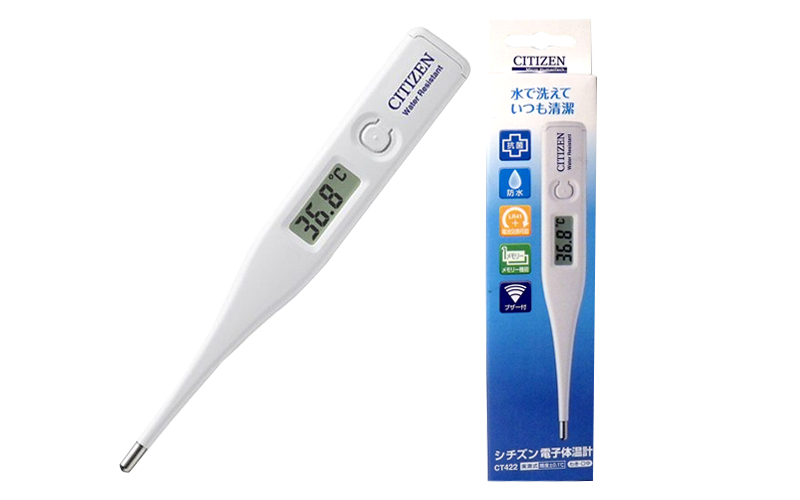 เทอร์โมมิเตอร์วัดไข้ระบบดิจิทัล Citizen รุ่น CT-422 ผลิตภัณฑ์ CITIZEN ประเทศญี่ปุ่น