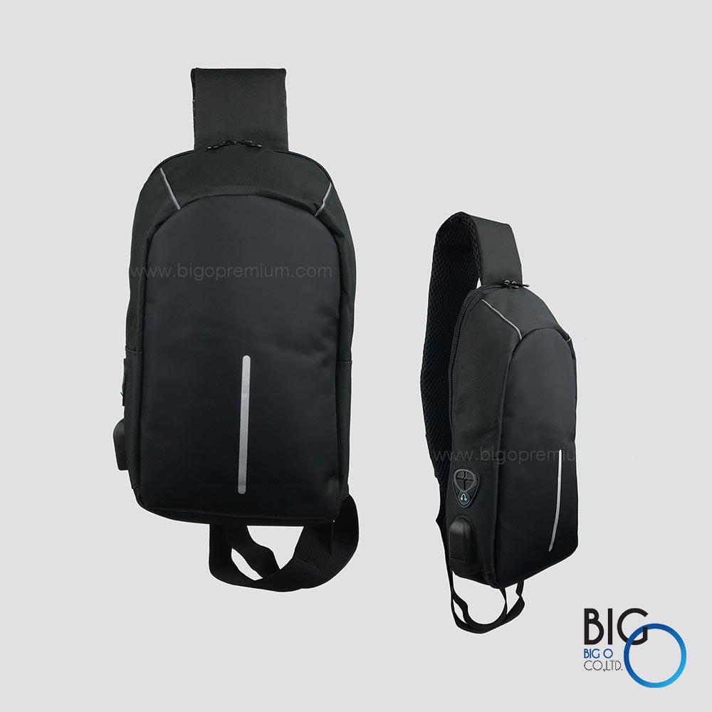 กระเป๋าสะพายข้างนิรภัยพร้อมสาย USB (Backpack + USB Cable)