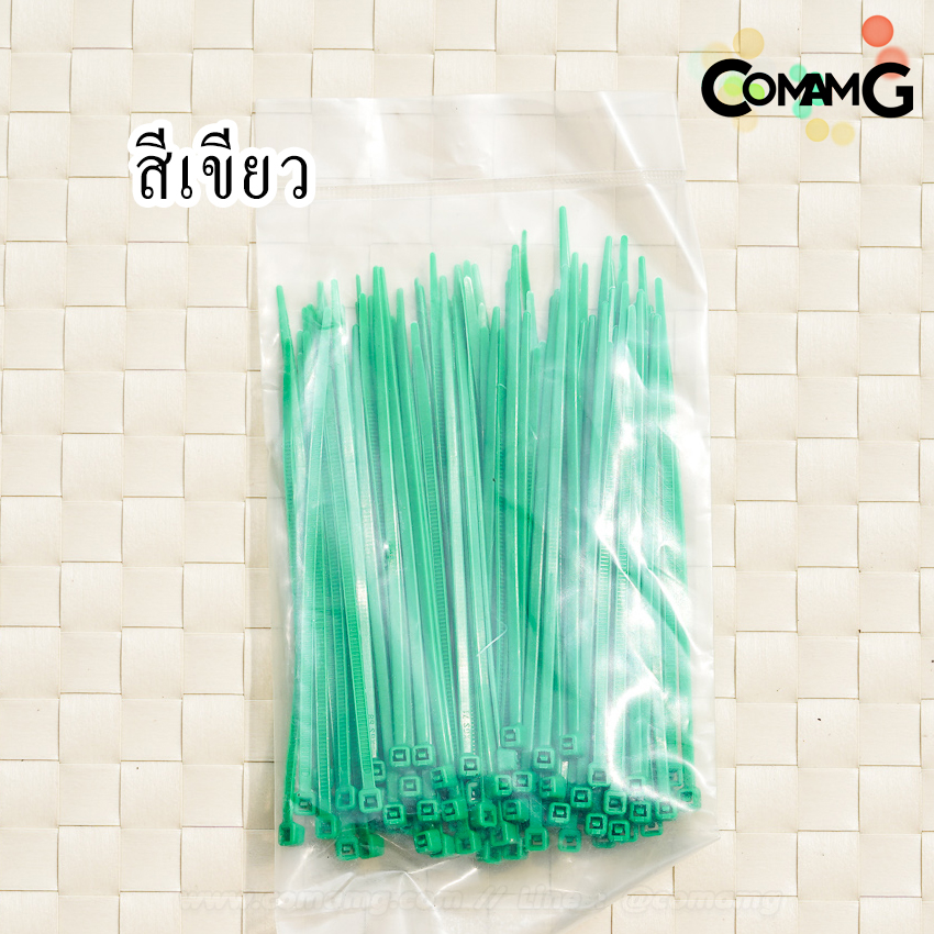 เคเบิ้ลไทด์ หนวดกุ้ง (Cable tie) สายรัดพลาสติก ขนาด3*100mm แพ็ค100เส้น