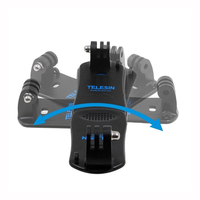Telesin Backpack Clip GoPro Mount 360 Degree Rotary คลิปหนีบติด หมุนได้ 360 องศา คลิปหนีบกระเป๋า หนีบหมวก