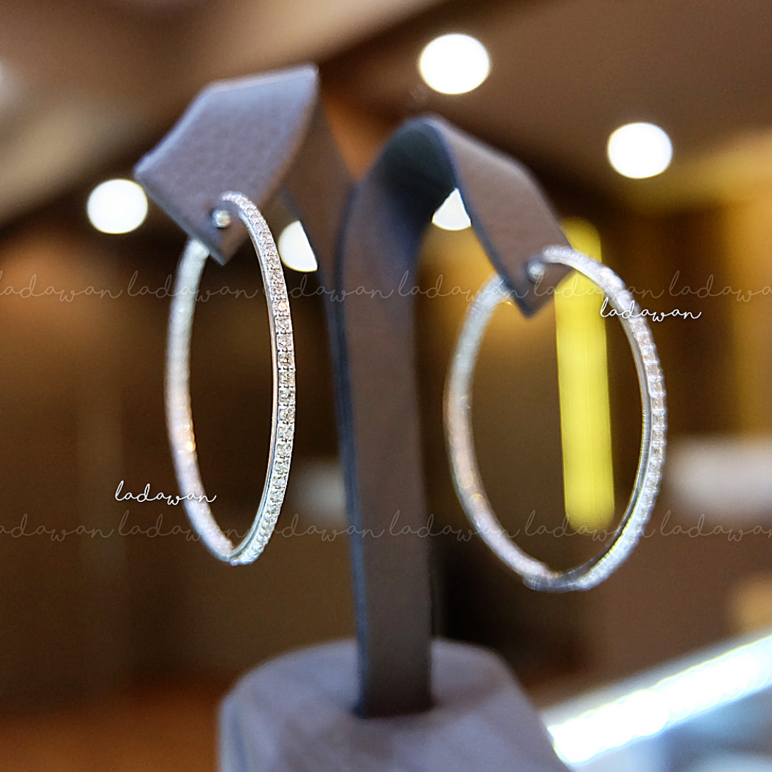 ต่างหูเพชรห่วง 3.5mm