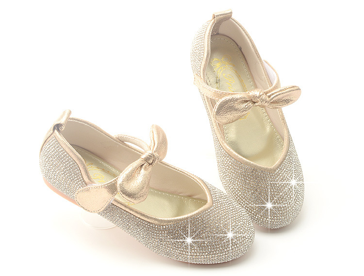 Shoe1427- รองเท้าคัชชูเด็กเล็ก รองเท้าคัชชูเด็กโต ติดเพขร โบว์ (ความยาววัดจากพื้นภายใน ให้ใช้ความยาวเท้า +0.5/เท้าอูม +1.0 cm.แล้วแลือก)