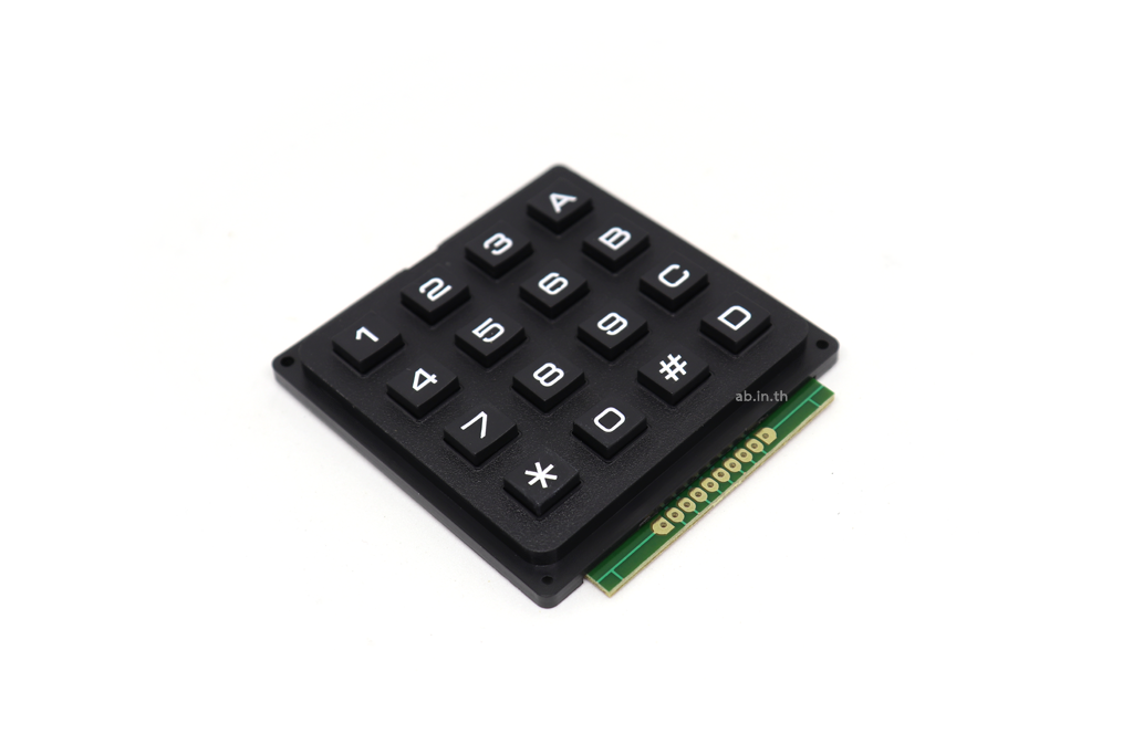 ปุ่มกด Keypad 4x4 แบบ 16 ปุ่ม