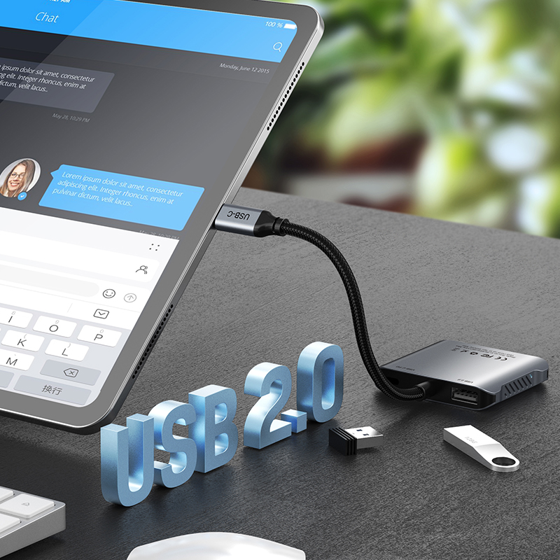 CABLETIME Type C TO HDMI DP 8K Adapter