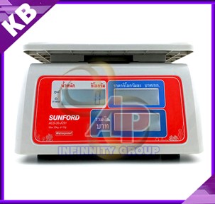 ตาชั่งคำนวนราคา เครื่องชั่งดิจิตอล เครื่องชั่งน้ำหนักสินค้า คำนวณค่าสินค้า 30 kg ความล่ะเอียด 10 g รุ่นกันน้ำ ฉีดล้างได้ ไม่กลัวเปียก ผ่านการตรวจรับรองโดยสำนักงานชั่งตวงวัด กระทรวงพาณิชย์