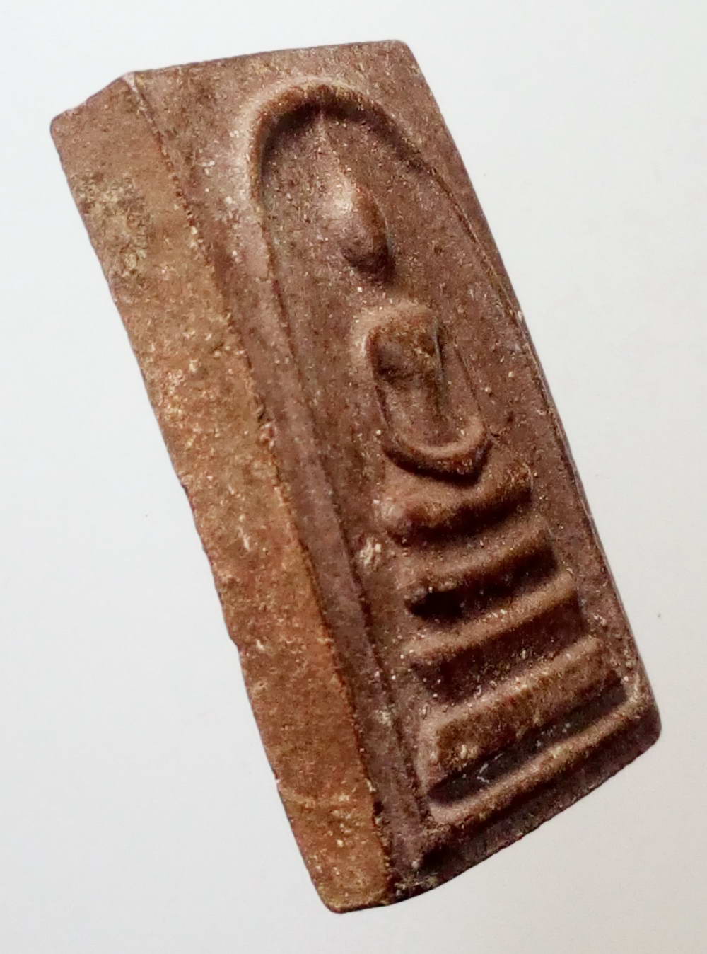 รหัสสินค้า พระไม่ทราบที่ 148 พระสมเด็จคุ้มภัย หลังยันต์พุฒซ้อน ผสมแร่เหล็กน้ำพี้ ไม่ทราบที่