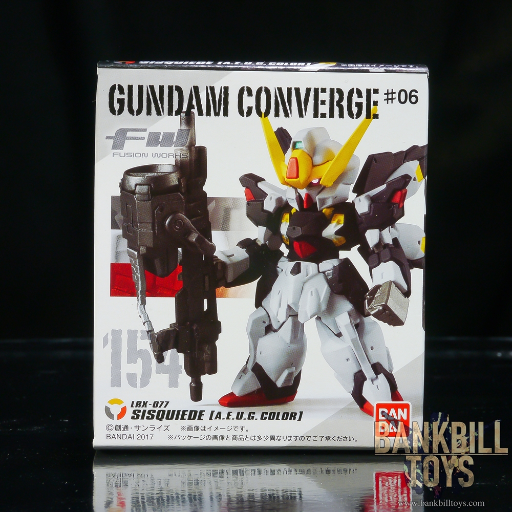 กันดั้ม Bandai Candy Toy FW Gundam Converge #06 No.154 LRX-077 Sisquiede [A.E.U.G. Color Ver.]