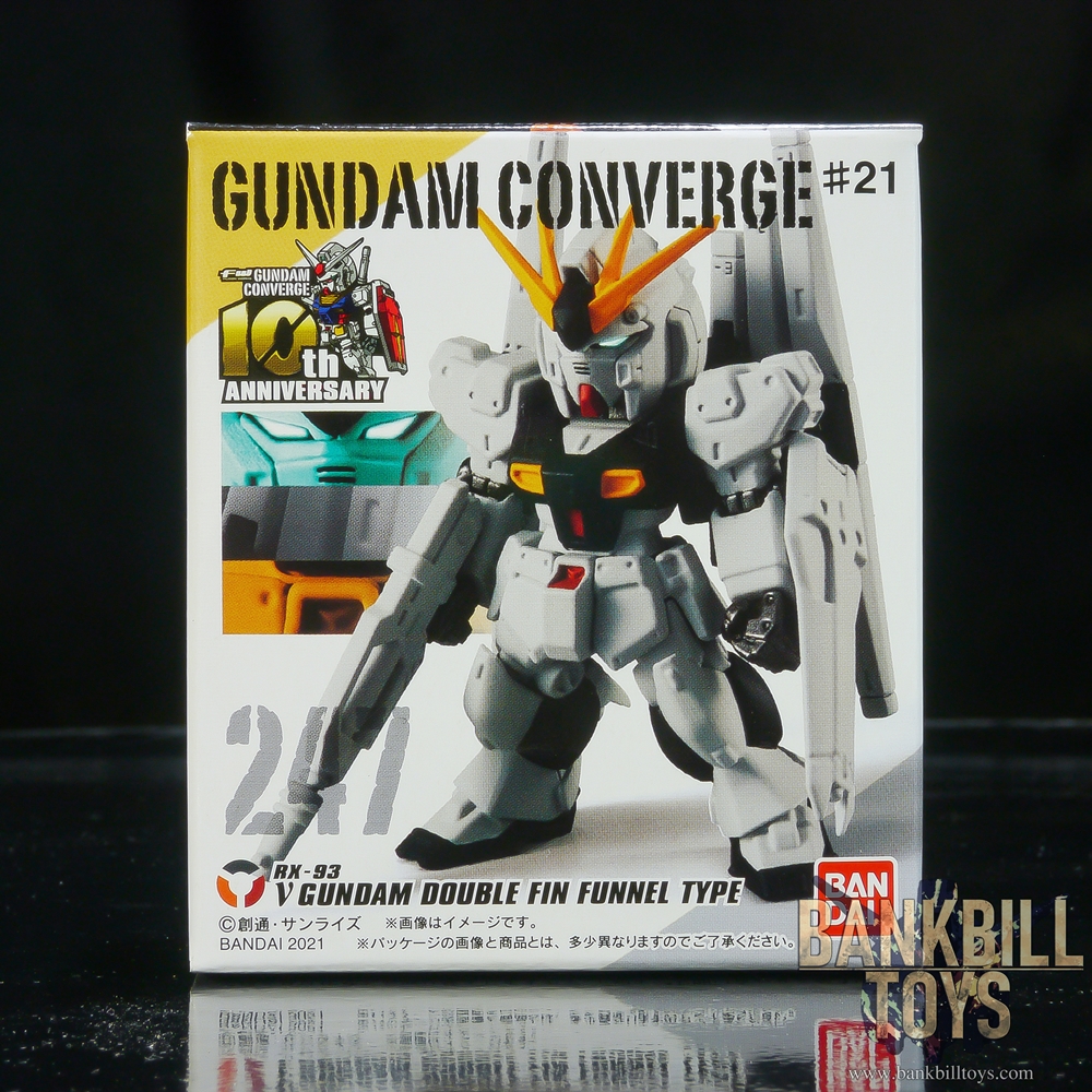 กันดั้ม Bandai Candy Toy FW Gundam Converge #21 No.247 RX-93 Nu Gundam Double Fin Funnel Type