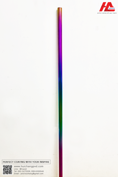 ท่อกลมสแตนเลสเกรด 304 | ทำสีรุ้ง (ไม่เอาทอง) | Pvd Coating