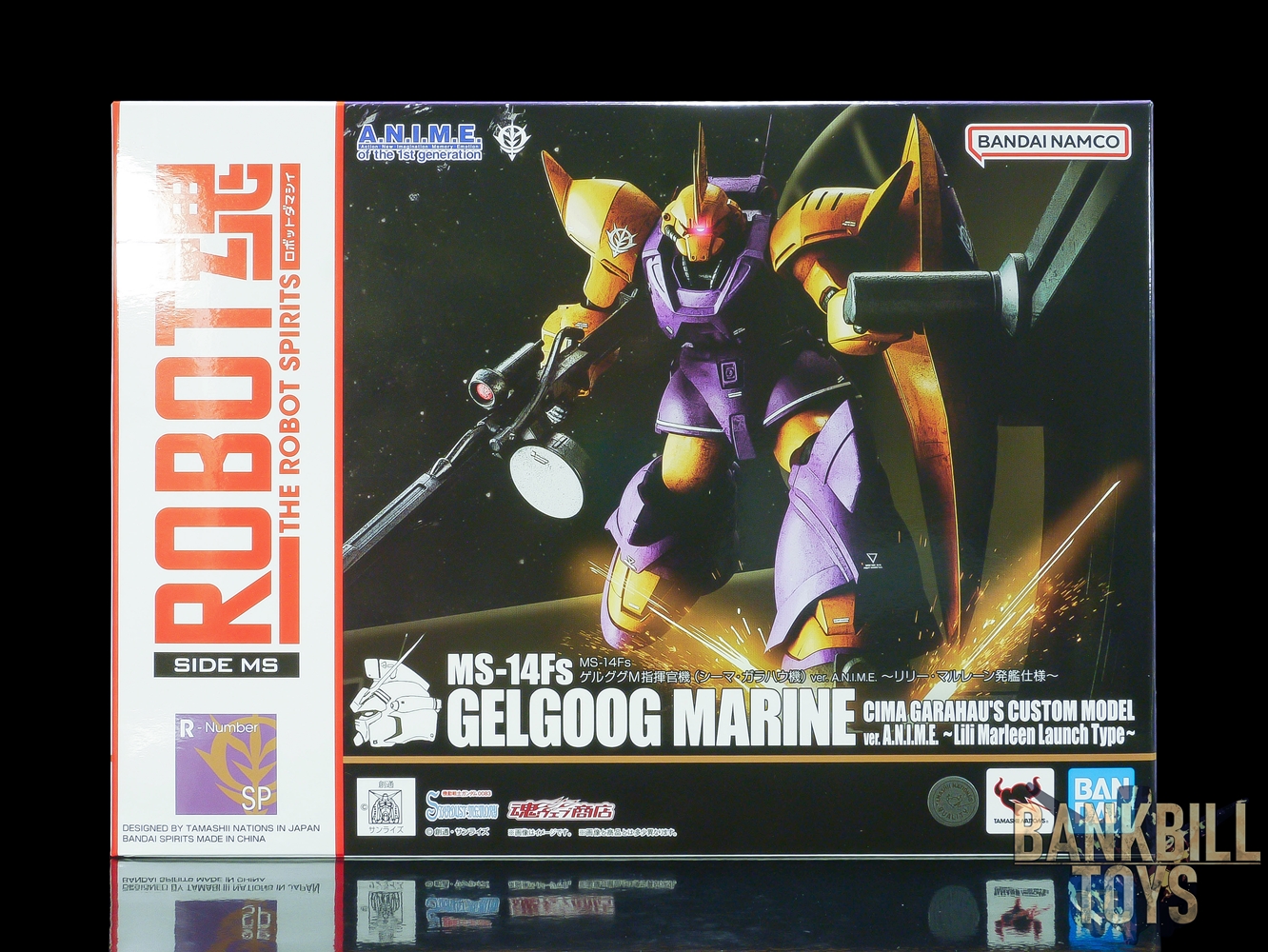 กันดั้ม Bandai Spirits Premium Bandai Tamashii Web Shop Limited The Robot Spirits <SIDE MS> R-SP MS-14Fs Gelgoog Marine Cima Garahau's Custom Model Ver. A.N.I.M.E. ~Lili Marleen Launch Type~