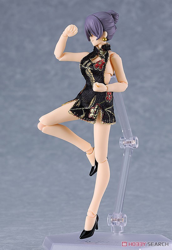 <Preorderถึง 17/11/2023>🔔เปิดรับPreorder มัดจำ 500 บาท figma Female Body (Mika) with Mini Skirt Chinese Dress Outfit (Black) (PVC Figure)