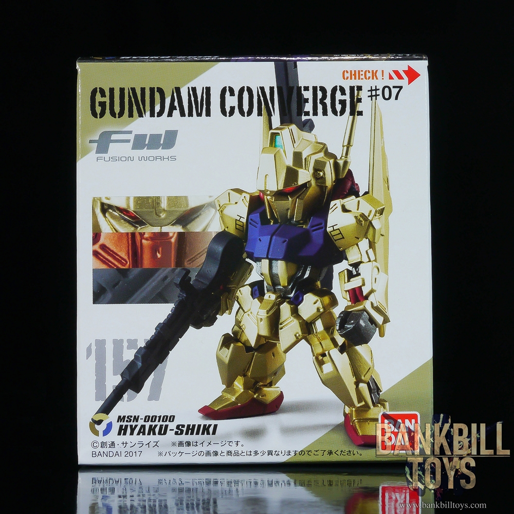 กันดั้ม Bandai Candy Toy FW Gundam Converge #07 No.157 MSN-00100 Hyaku-Shiki