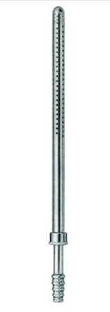 Poole Suction Tube (Stainless Steel) - Length = 22 cm / 8-3/4", Diameter = 10 mm, Fr = 30