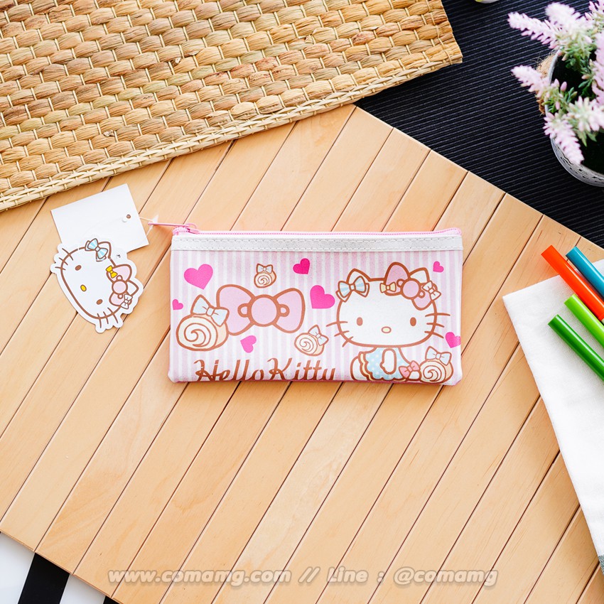 กระเป๋าดินสอ ใส่เครื่องเขียน ลายคิตตี้ เมโลดี้ ลิขสิทธิ์แท้ พร้อมส่ง