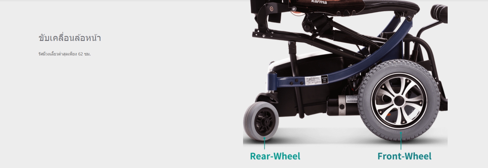 รถเข็นไฟฟ้าคาร์ม่า รุ่น KP80 (Karma Ergo Stand) ปรับยืน-นั่งได้ ขณะยืนสามารถขับเคลื่อนรถไปมาได้ ของแท้ รับประกันศูนย์ไทย 5 ปี