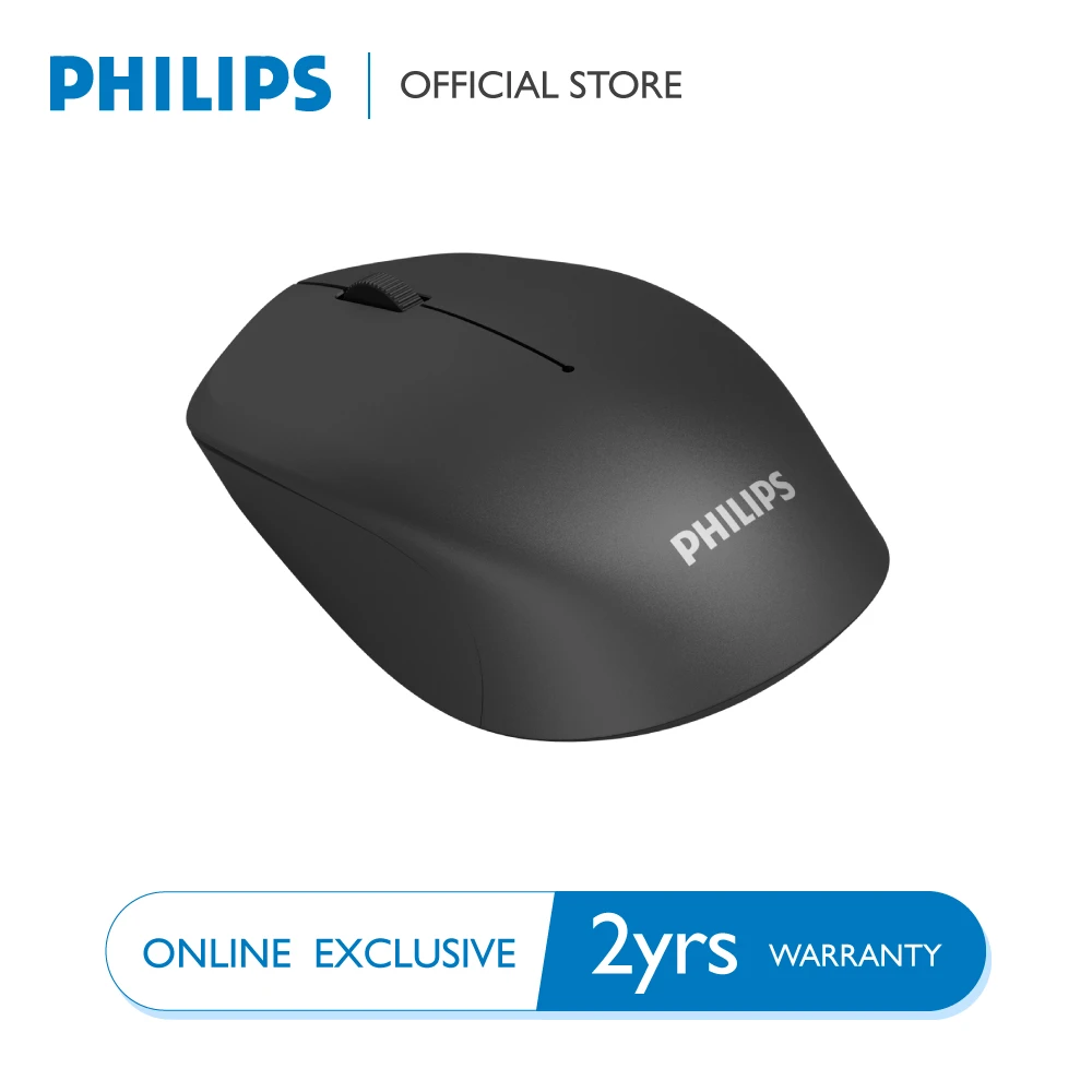 Mouse เมาส์ไร้สาย Philips M344 Wireless Mouse 2.4GHz SPK7344 ใช้งานง่าย พกพาสะดวก