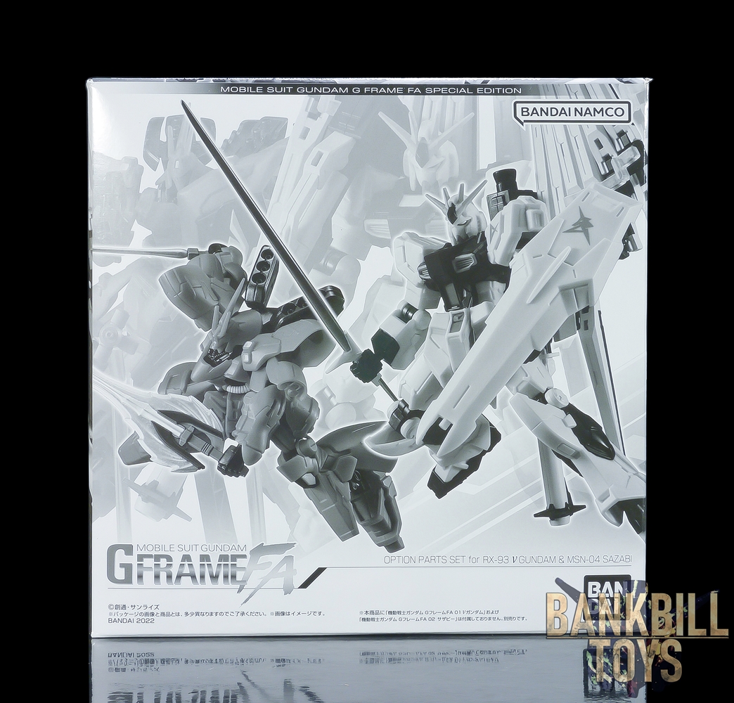 กันดั้ม Bandai Premium Bandai Candy Toy Online Shop Limited Mobile Suit Gundam G Frame FA Special Edition Option Parts Set For RX-93 Nu Gundam & MSN-04 Sazabi