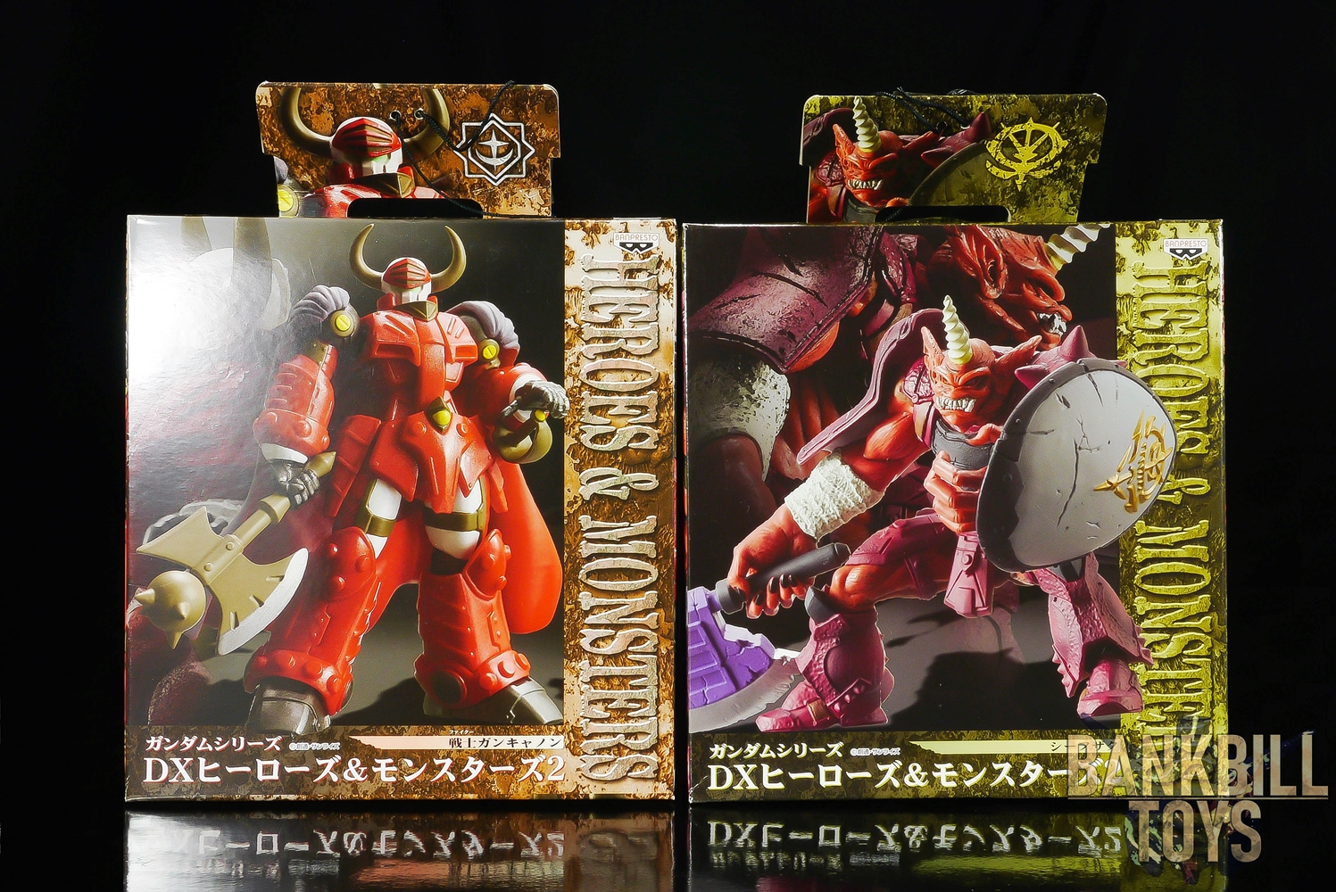 กันดั้ม Banpresto Gundam Series Assembly Type DX Heroes & Monsters 2 Fighter Guncannon & Shifu Zaku Set (ครบเซ็ท 2 แบบ)