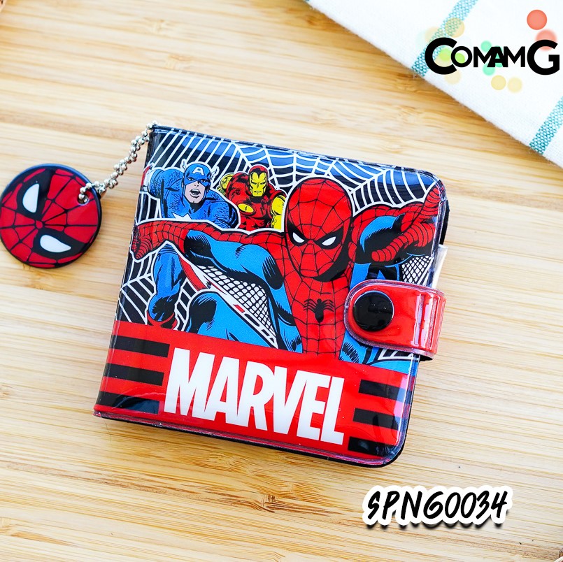 กระเป๋าสตางค์เด็กผู้ชาย ลิขสิทธิ์แท้ แบบ2พับ หนังเงา