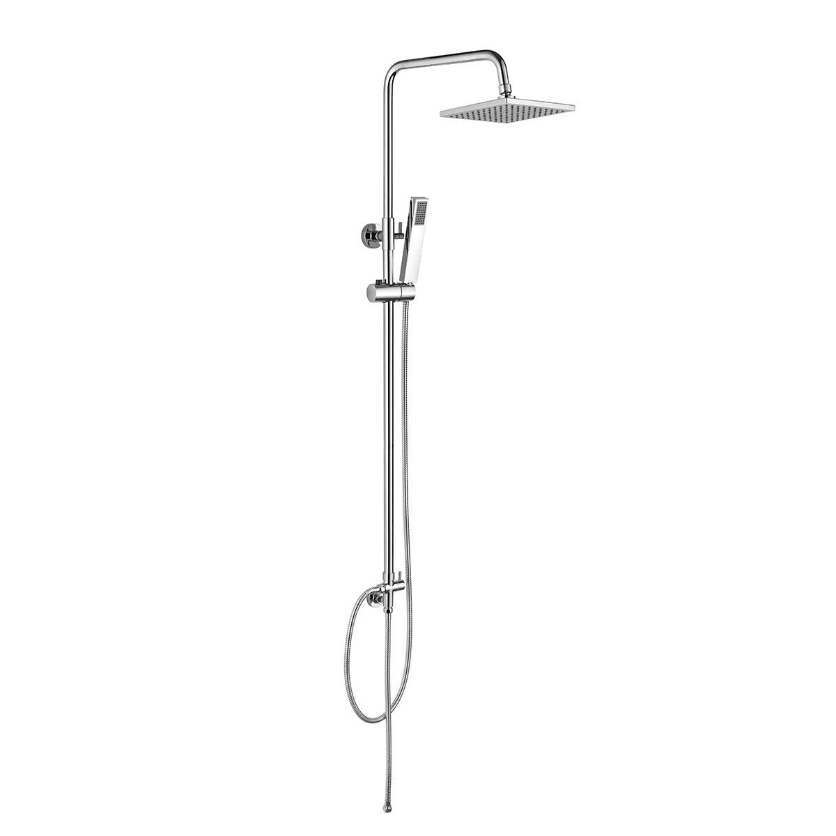 GLOBO ชุดฝักบัว Rain Shower และฝักบัวสายอ่อน ปรับน้ำ 1 ระดับ ไม่รวมก๊อก GRS-021-000