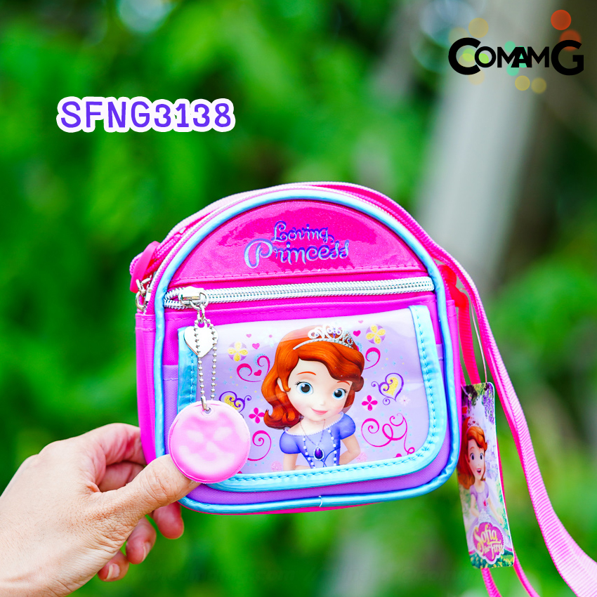 กระเป๋าสะพายข้างเจ้าหญิง กระเป๋าเด็กผู้หญิง ลายลิขสิทธิ์แท้