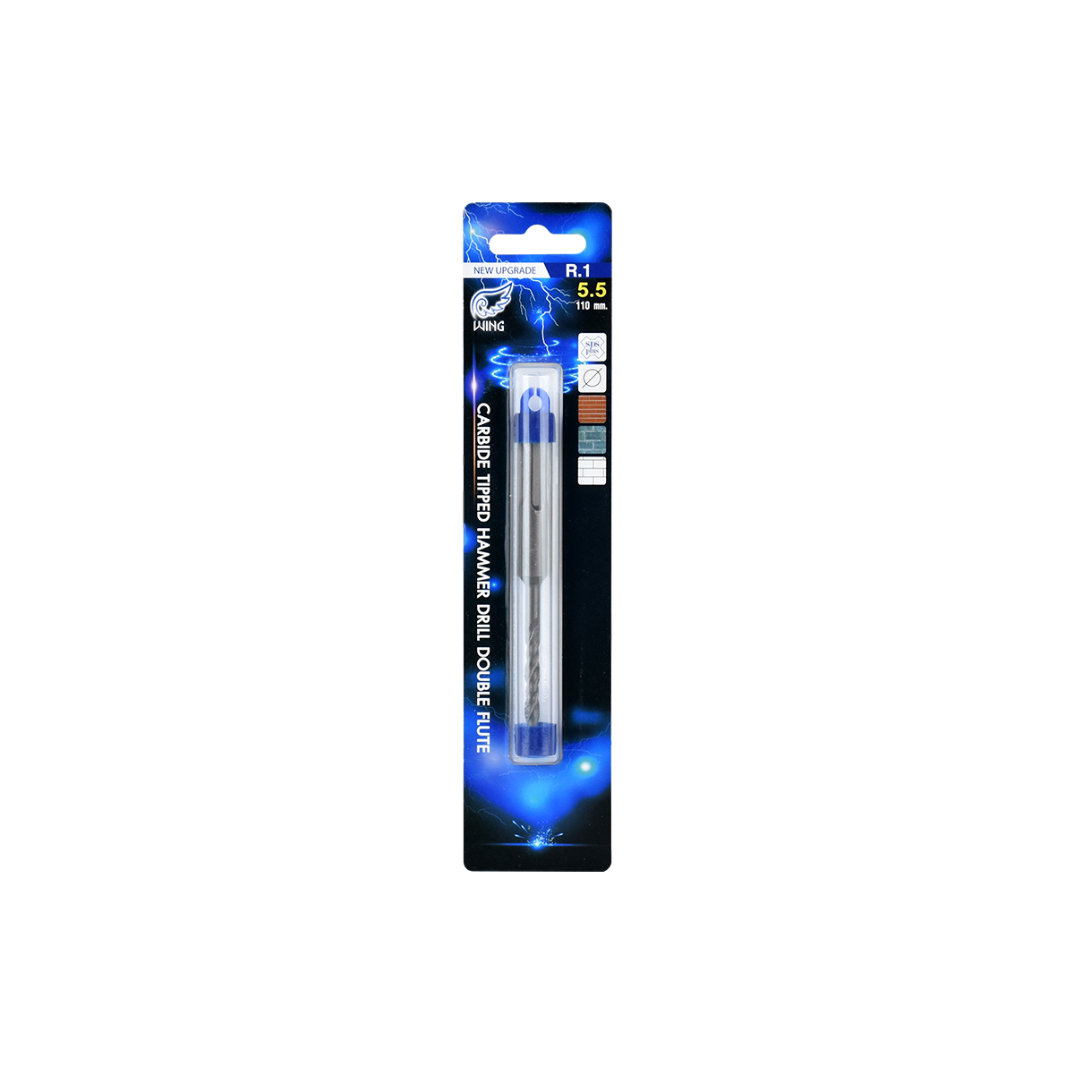 WING ดอกเจาะปูนโรตารี่ R.1#5.5*110mm.