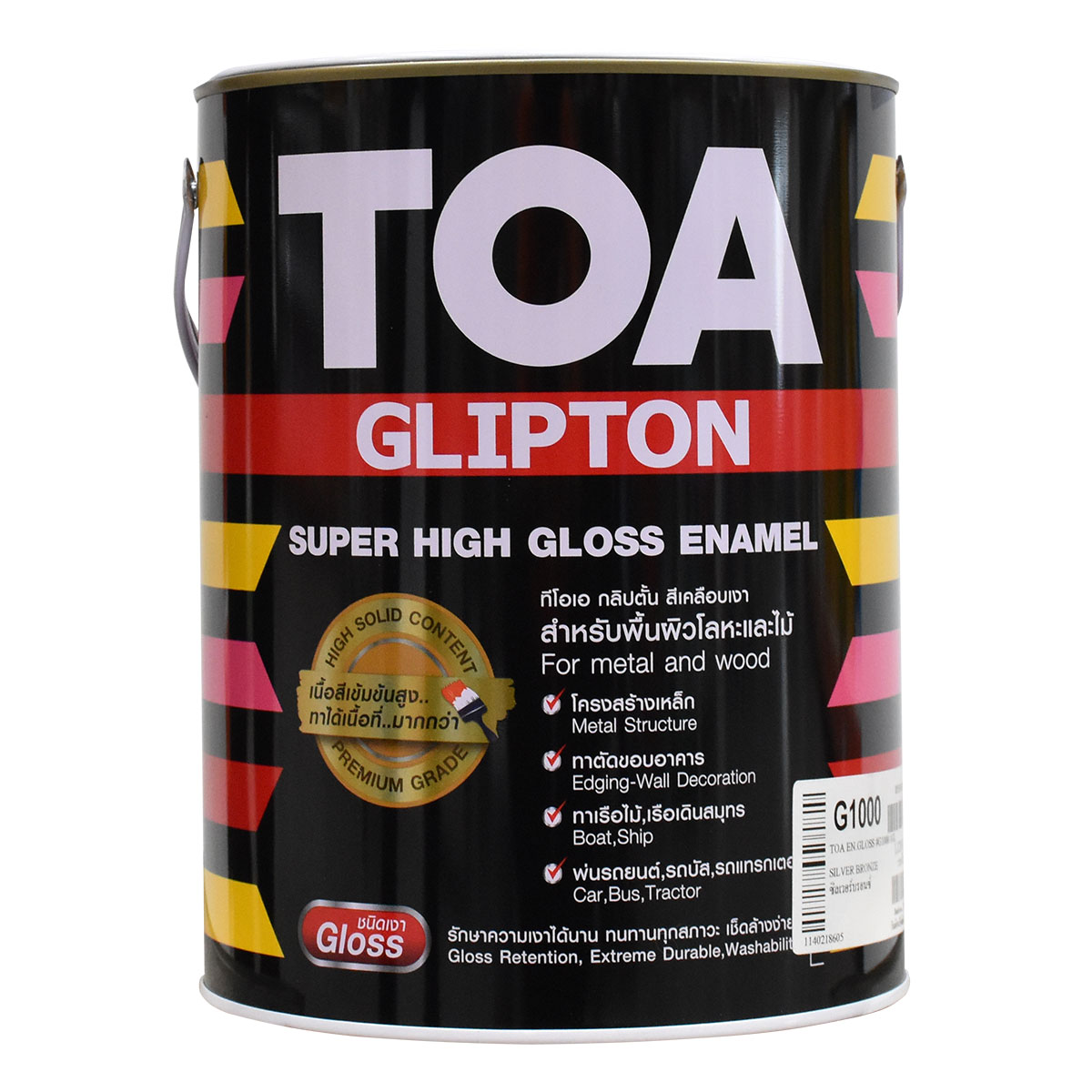 TOA กลิปตั้น สีเคลือบเงา #G1000 (3ลิตร)