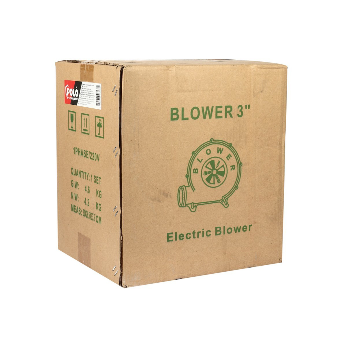 POLO เครื่องเป่าลม/เป่าเตา หอยโข่ง 3" 350W [P231-0130]