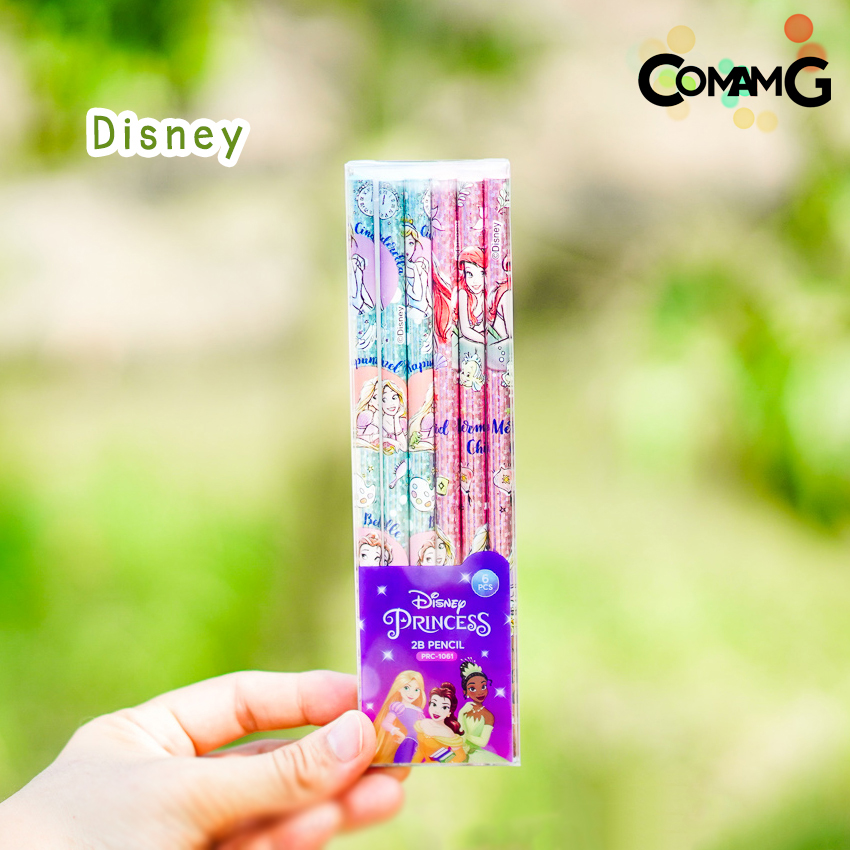 ดินสอไม้ ดินสอ ดินสอไม้แบบเหลา ลายการ์ตูน (แพ็ค6แท่ง) พร้อมส่ง