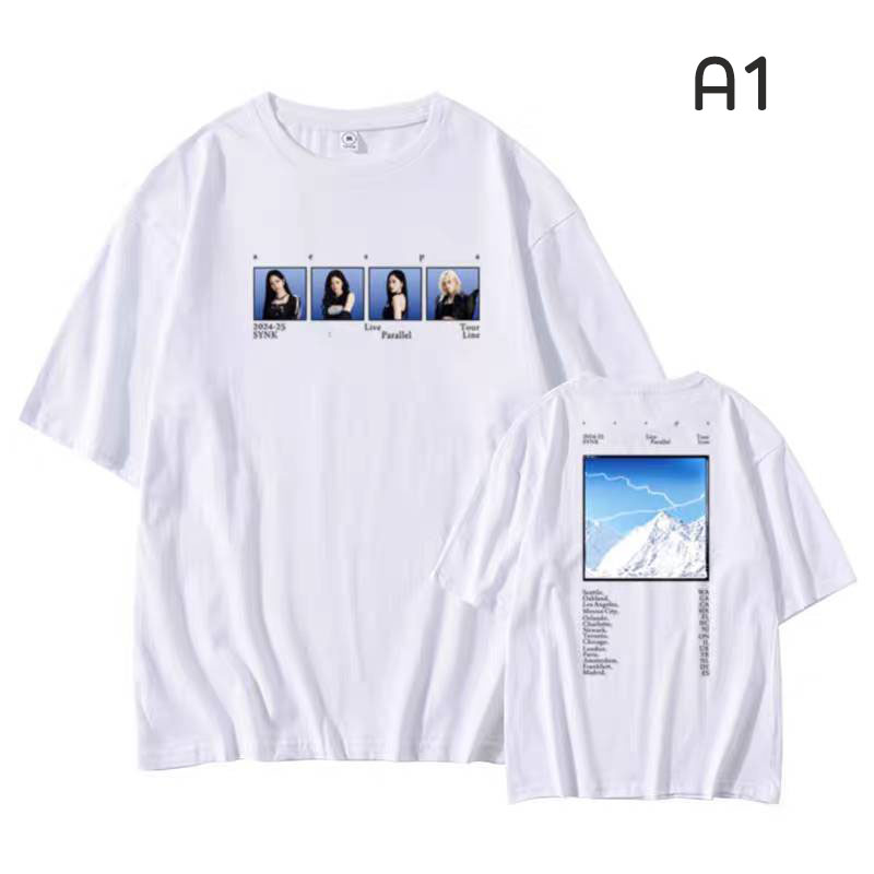 เสื้อยืด aespa : 2024 aespa LIVE TOUR - SYNK : PARALLEL LINE