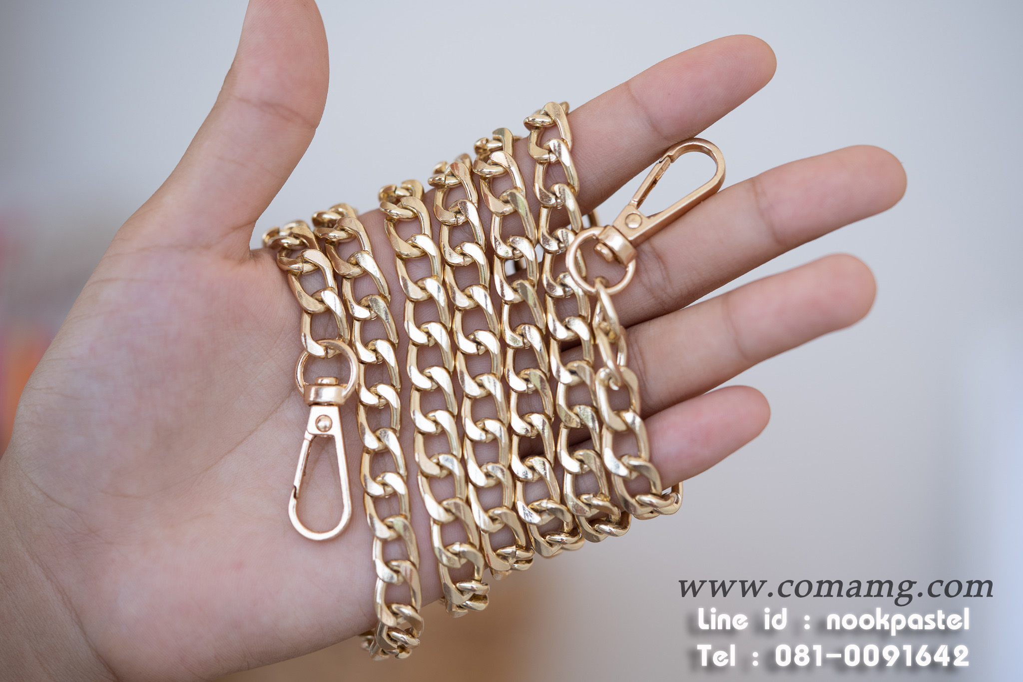 สายโซ่กระเป๋า โซ่ตัดเหลี่ยม