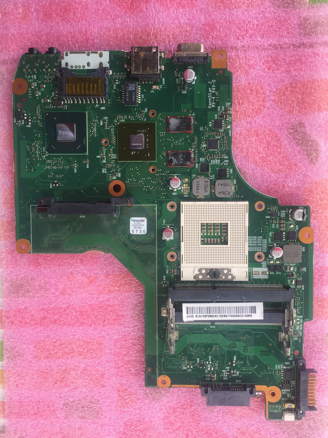 เมนบอร์ด Toshiba C640