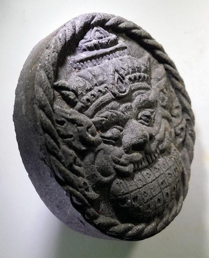 รหัสสินค้า จตุคามรามเทพ 178 ดวงตราพญาราหู หลัง ดวงตา เนื้อผงใบลาน ไม่ทราบวัดที่สร้าง